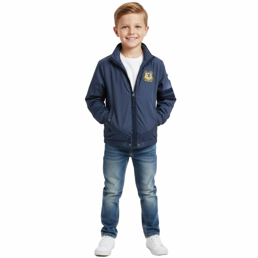 Tommy Hilfiger Boy Size 8-10 Navy Blue Lightweight Shell Spring Fall Jacket